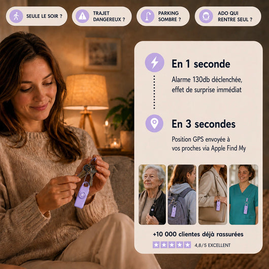 Panickey™ | Alarme SOS Connectée
